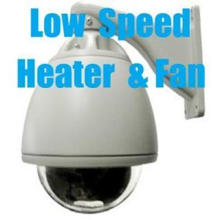   Low Speed Dome Camera 30x Zoom 40° s PTZ Camera Heater Fan