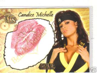 WWE Gold Edition Benchwarmer Kiss Card Candice Michelle