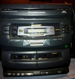 Sharp Model CD C406 Cassette CD Radio Compact Stereo Player