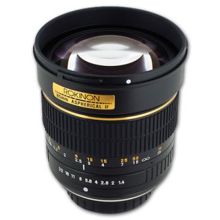 Rokinon 85mm f/1.4 Aspherical Lens for Canon SLR Cameras 85M C