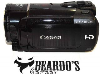 Canon VIXIA HF S200 Black 10x Zoom HD CMOS HDMI 8 MP Camcorder 