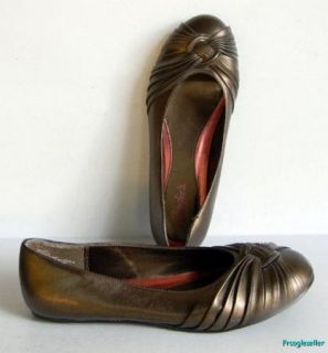 Candies Womens Poshy Flats Loafers Shoes 9 M Bronze
