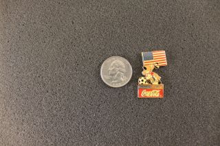   USA 1994 World Cup Pin with Dog American Flag and Soccer Ball