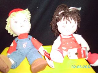 THISIS A BOY AND GIRL 2004 CAMPBELLS SOUP DOLLS.  THEY ARE IN GREAT 