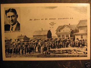 1910s Postcard Dr A s Ortman Canistota South Dakota SD
