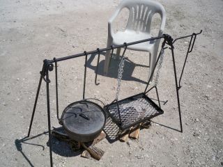  Oven Cook Set Campfire Grill Camp Cooking Hunting Fishing RV Cook Out