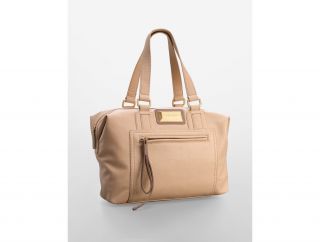 Calvin Klein Womens Maria Solid Satchel Bag Handbag