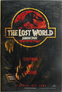 Mint 1997 Jurassic Park II Lost World Lenticular Poster