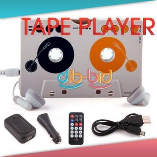 Car  Player Tape Cassette Adapter for SD MMC Reader