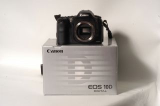 Canon EOS 10D DSLR Camera Body Battery Manual CD ROM Works Great Near 