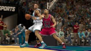 Backing Bill Cartwright in at the low post in NBA 2K13