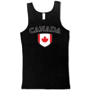 Canada Soccer T Shirt Flag Football Tank Top Girl Tee