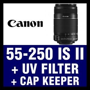 New Canon 55 250 Is II F 4 5 6 EF s UV Filter Cap Keeper