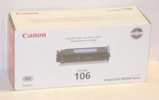 Canon 106 Toner Ink Print Cartridge Black for ImageClass MF6500 Series 