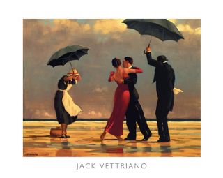 The Singing Butler Jack Vettriano Umbrellas Love Print