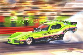   Latest Painting from The Drag Racing Artist David Carl Peters