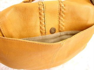 MUXO By Camila Alves Leather Small Round Hobo  Chamois AS IS #157