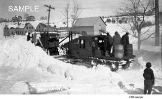 1930s Snow Plow 2 10 Ton Tractor Greenville Maine
