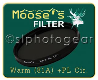 Hoya Moose Warm 81A Circular Polarizer 77mm Filter 77