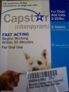 Novartis Capstar Flea Treatment Blue Tabs for Dogs and Cats 6 Tablets 