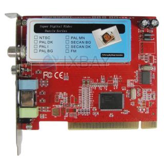 PCI TV Analog Video Capture Card TV Tuner Recorder Win7