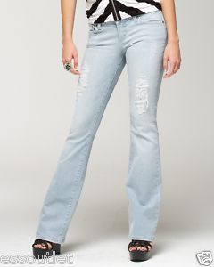BEBE $129 Carmen Butterfly Bootcut Jeans Sz 29 M