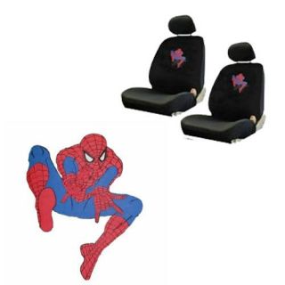   SpiderMan Marvel Comic Super Hero Low Back Bucket Car Seat Covers Set