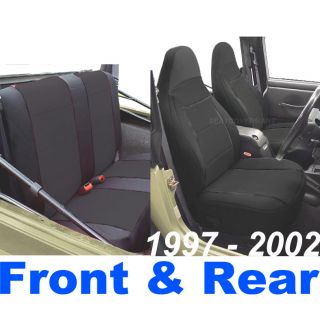   1998 1999 Neoprene Full Set Car Seat Cover Black Color 98BK127