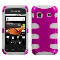 pink clear samsung galaxy prevail precedent m820 fishbone case cover