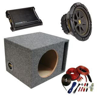Kicker Car Audio Single 12 Comp Ported Speaker Sub Box Enclosure 