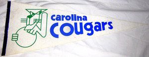 Carolina Cougars Early 1970s ABA Full Size Pennant VG