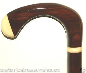 COCOBOLO with tagua DERBY STYLE HANDLE WALKING CANE NICE L K 37