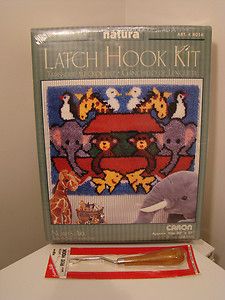 Noahs Ark Latch Hook Kit Caron New with New Latch Hook Tool