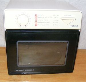 Half Pint Sharp Carousel II Microwave Great Size for Camping RVs Dorms 