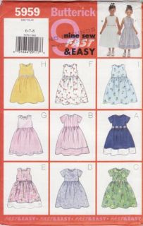 Girls Easter Christmas Party Dress Dirndl Skirt Pattern 9 Styles S6 8 