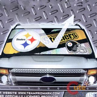 NFL Pittsburgh Steelers Car Windshield Front Window Sun Shade