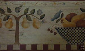 Carol Endres Fruit Bowl Wallpaper Border by Imperial