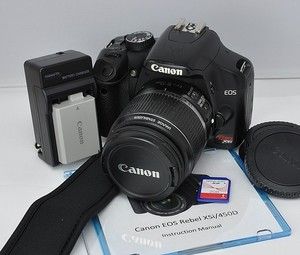 Canon Digital EOS Rebel XSi 450D 12 2 MP DSLR Camera Kit w EF S 18 
