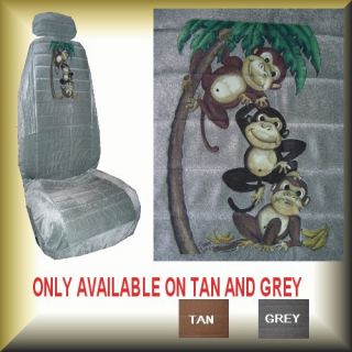 New Monkeys Go Bananas Car Truck Van SUV Seat Covers PP