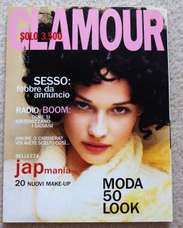 Glamour Italia 10 1994 Trish Goff Carla Bruni Pamela Hanson Laetitia 