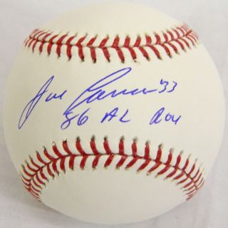 JOSE CANSECO Signed Official MLB Baseball w/86 AL ROY   SCHWARTZ