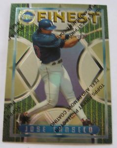 1995 Topps Finest Jose Canseco Red Sox Card 170