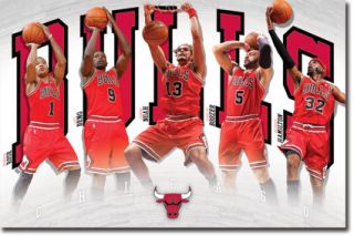 NBA Chicago Bulls Derrick Rose Carlos Boozer Luol Deng Richard 