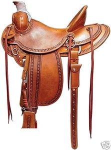 15 Western Cowboy Roping / Ranch Saddle JC Martin Co CARLOS J