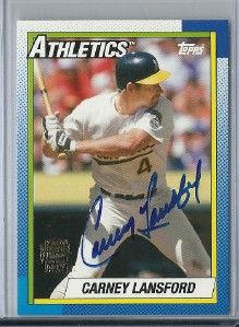 2012 Topps Archives #FFA CL Carney Lansford Fan Favorites Auto