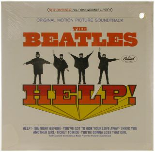 Beatles Factory SEALED Help US Capitol SMAS 2386 Lime Green Label LP 