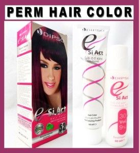 Hair Color Permanent Hair Dye Goth Emo SI Act Dual Care Dark Red 