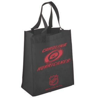 click an image to enlarge carolina hurricanes black reusable tote bag 