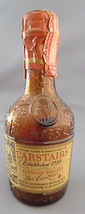 ANTIQUE UNOPENED EMPTY CARSTAIRS BLENDED WHISKEY Miniature Bottle TAX 