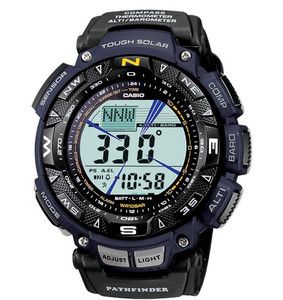 Casio Pathfinder PAG240B 2 Touch Solar Compass Thermometer Altimeter 